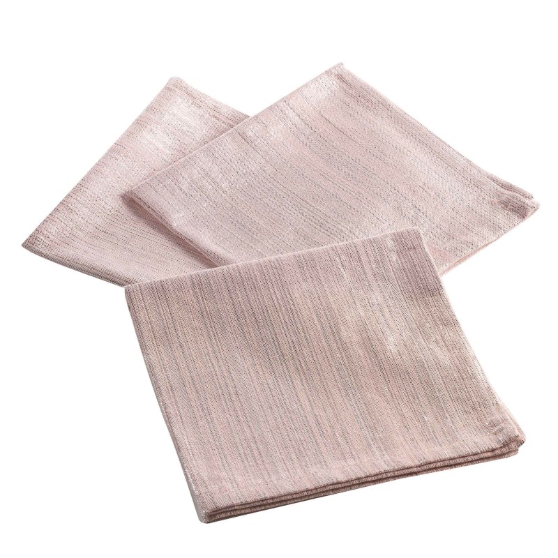 3 Serviettes de table Elégance Rose