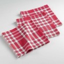 3 Serviettes de table tisse traditio rouge 45 x 45 cm