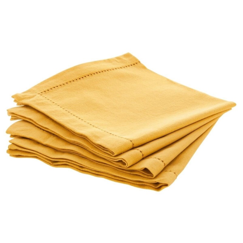4 Serviettes de table ocre