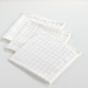 Lot de 3 Serviettes de Table Jacquard Damassé Maillon