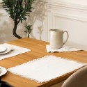 Set de table en coton 30 x 45 cm Mahas blanc