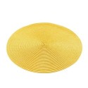 Set de table rond 35 cm polypropylene zebulon jaune