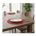 Set de table rond 38 cm pvc tortilla rouge