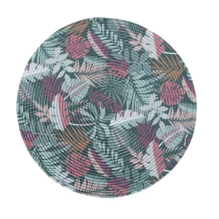 Set de table rond ambiance tropicale