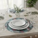 Set de table rond ambiance tropicale