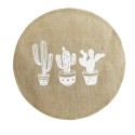 Set de table rond Jute Cactus
