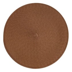 Set de table tresse rond camel