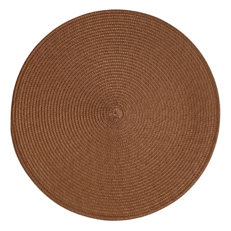 Set de table tresse rond camel