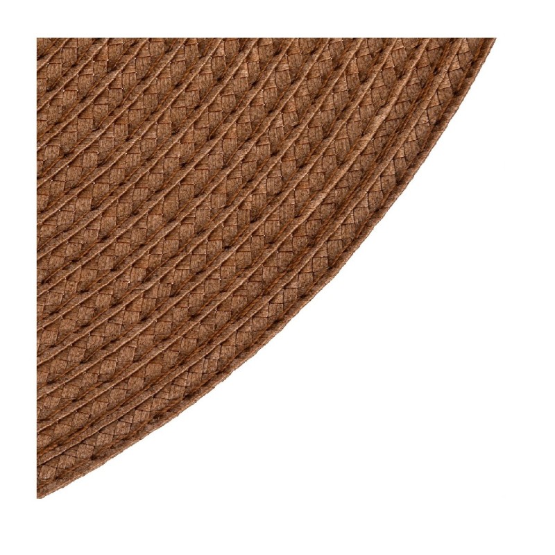 Set de table tresse rond camel