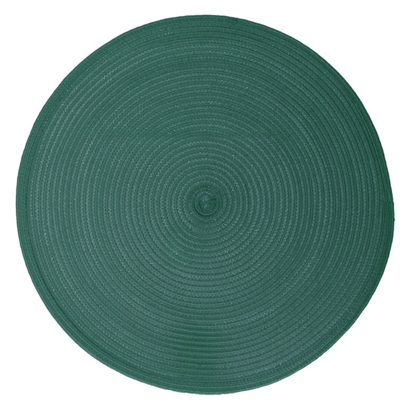 Set de table tresse rond emeraude