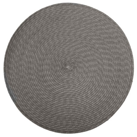 Set de table tresse rond gris