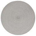 Set de table tresse rond gris clair