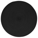 Set de table tresse rond noir
