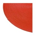 Set de table tresse rond rouge