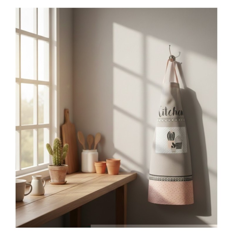 Tablier avec poche Collection Carlota cactus