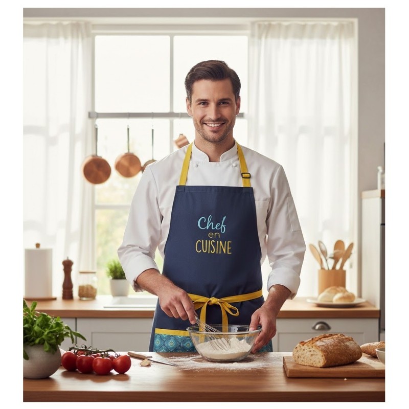 Tablier avec poche Le chef en cuisine