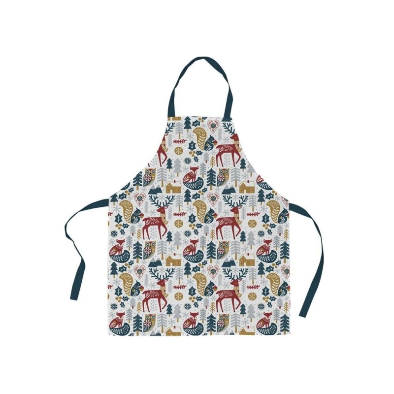 Tablier en coton Animaux d hiver