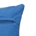 Coussin en coton broderie arty