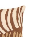 Coussin en coton broderie zebre
