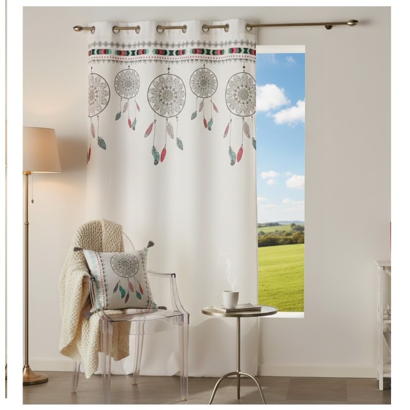 Coussin avec pompons Indila