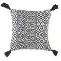 Coussin avec pompons Geometrique Scenarel