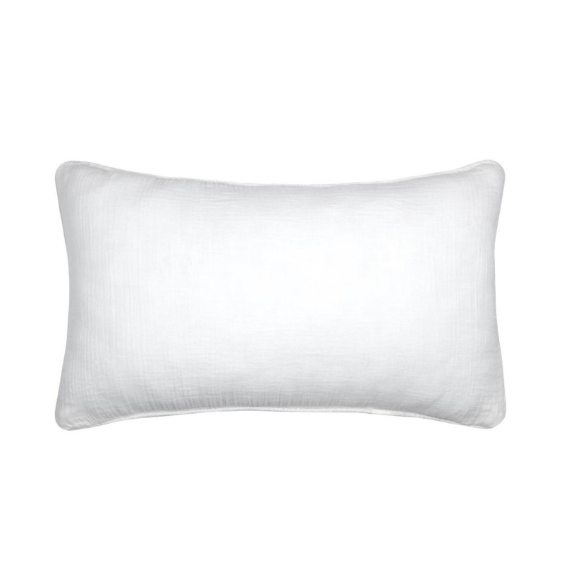 Coussin en gaze de coton 30 x 50 cm Pop color ecru