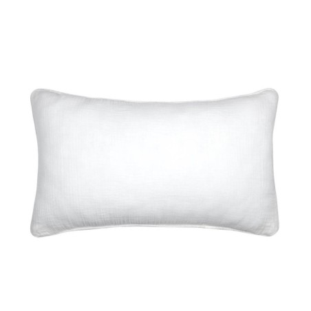 Coussin en gaze de coton 30 x 50 cm Pop color ecru