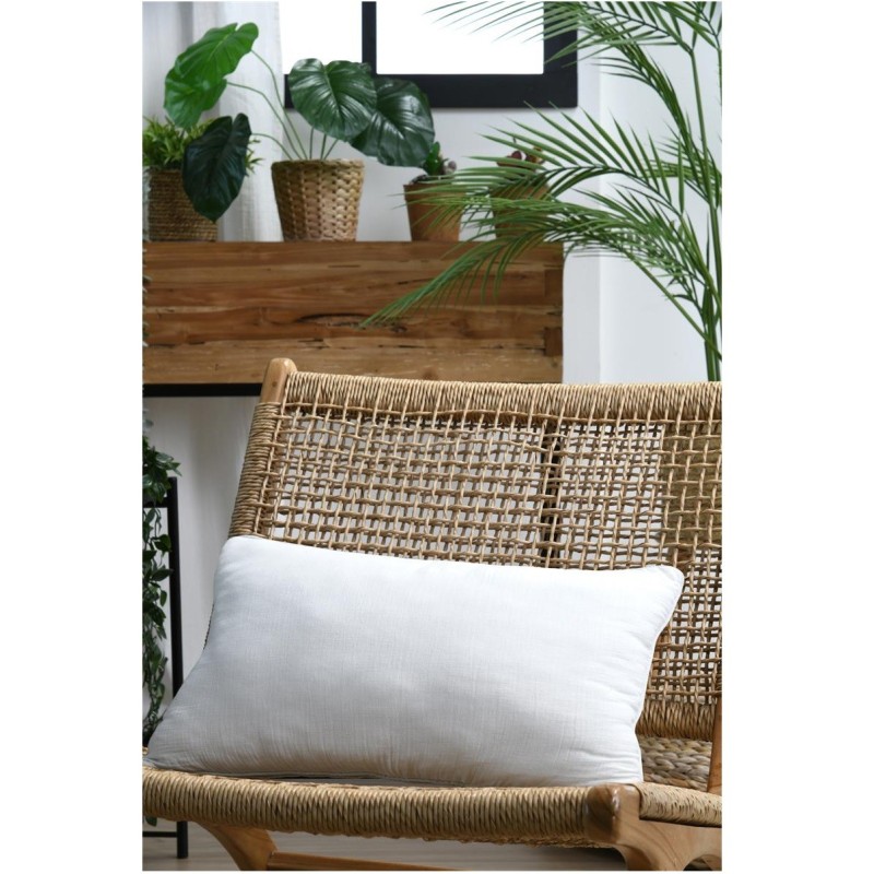 Coussin en gaze de coton 30 x 50 cm Pop color ecru