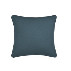 Coussin en gaze de coton 45 x 45 cm Pop color bleu petrole