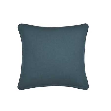 Coussin en gaze de coton 45 x 45 cm Pop color bleu petrole