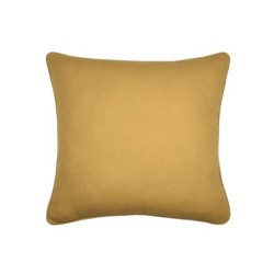Coussin en gaze de coton 45 x 45 cm Pop color moutarde
