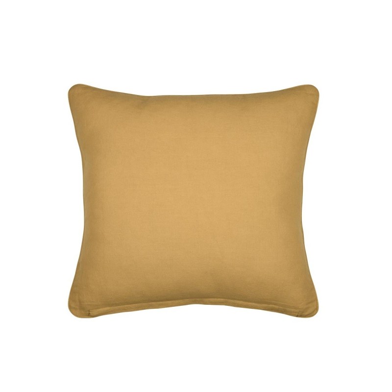 Coussin en gaze de coton 45 x 45 cm Pop color moutarde