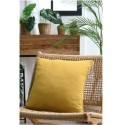 Coussin en gaze de coton 45 x 45 cm Pop color moutarde