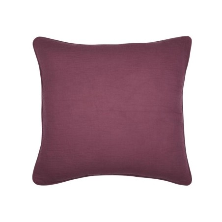 Coussin en gaze de coton 45 x 45 cm Pop color pourpre