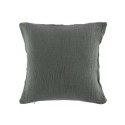 Coussin gaze de coton 40x40cm Angeliase anthracite