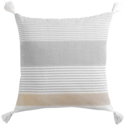 Coussin Pompons dehoussable 60 x 60 cm Iliades