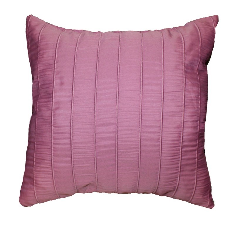 Coussin Jacquard Rayures Crash Lineo Rose 40 x 40 cm