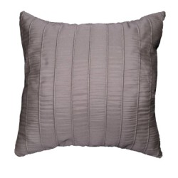Coussin Jacquard Rayures Crash Lineo Taupe 40 x 40 cm