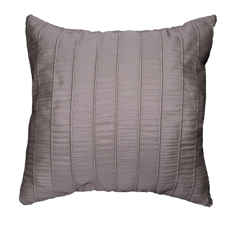 Coussin Jacquard Rayures Crash Lineo Taupe 40 x 40 cm