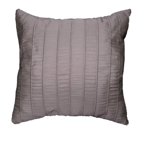 Coussin Jacquard Rayures Crash Lineo Taupe 40 x 40 cm