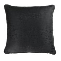 Coussin Passepoil Adamo Jacquard Noir 60 x 60 cm
