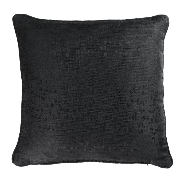 Coussin Passepoil Adamo Jacquard Noir 60 x 60 cm