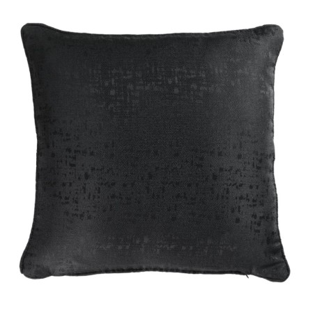 Coussin Passepoil Adamo Jacquard Noir 60 x 60 cm