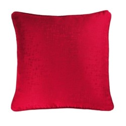 Coussin Passepoil Adamo Jacquard Rouge 60 x 60 cm