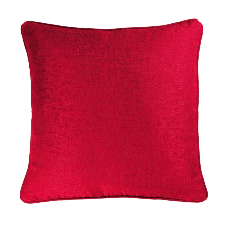 Coussin Passepoil Adamo Jacquard Rouge 60 x 60 cm