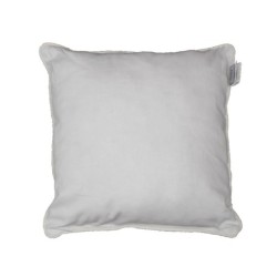 Coussin Passepoil Uni Panama Blanc 40 x 40 cm