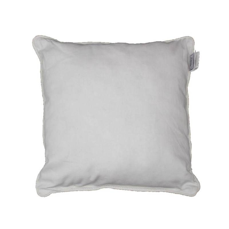 Coussin Passepoil Uni Panama Blanc 40 x 40 cm