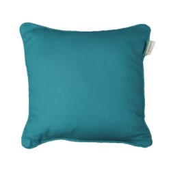 Coussin Passepoil Uni Panama Bleu 60 x 60 cm