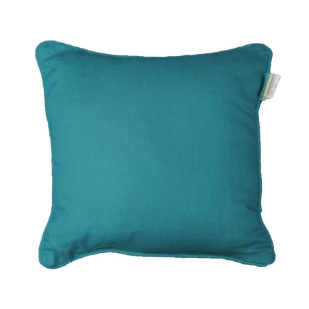 Coussin Passepoil Uni Panama Bleu 60 x 60 cm