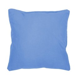 Coussin Passepoil Uni Panama Bleu Azur 60 x 60 cm